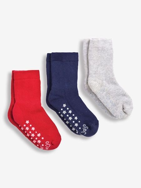 3-Pack Extra Thick Socks in Red (C98265) | £9.50
