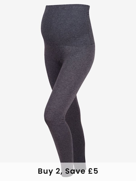 Cotton Rich Maternity Leggings in Charcoal (C98760) | £22.50