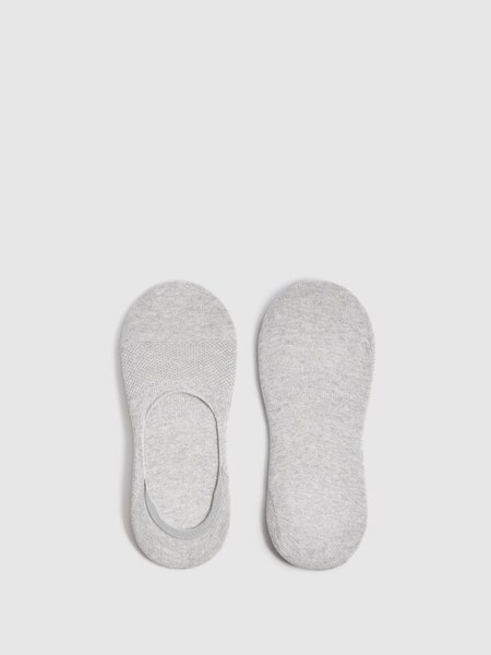 Trainer Socks in Grey Melange (D00235) | £8