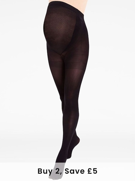 Black 60 Denier Ultimate Maternity Support Tights (D11335) | £11.50