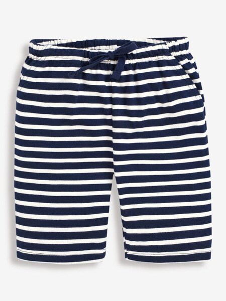 Navy Ecru Stripe Boys' Bermuda Shorts (D18228) | £8