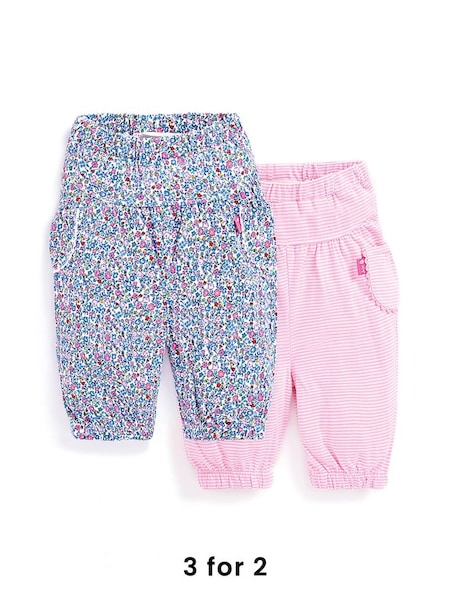 2-Pack Floral Baby Trousers in Pink (D18268) | £18