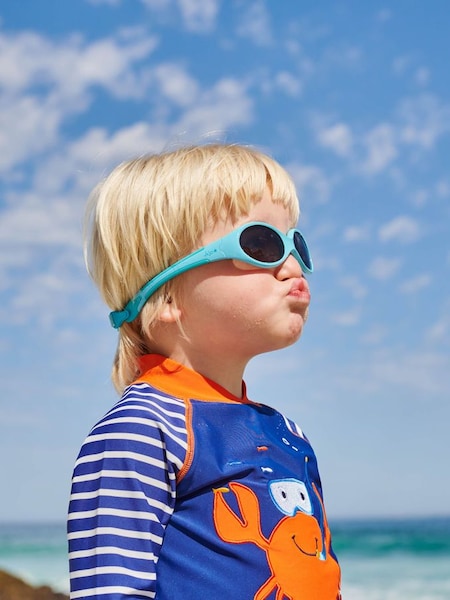 Kids' Flexible Sunglasses with Straps in Duck Egg (D18297) | £16