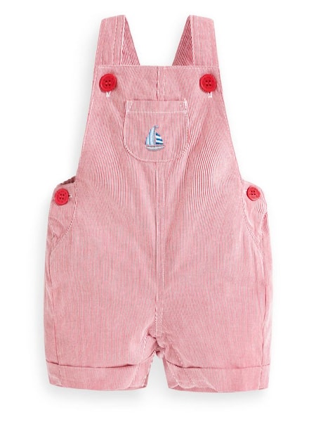 Boat Stripe Dungarees in Red (D18329) | £24