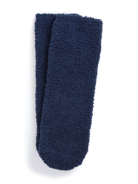 Navy Cosy Wellie Socks (D18336) | £9.50