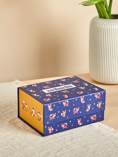 Navy Fox Gift Box (D18567) | £3