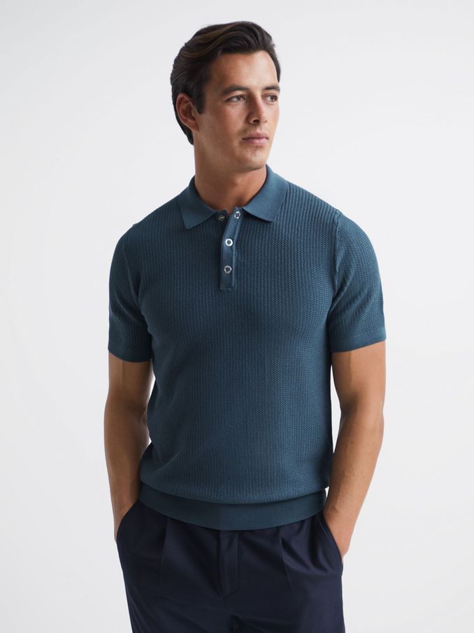 Buy Men s Polo Neck Short Sleeve Sale Online Reiss UK
