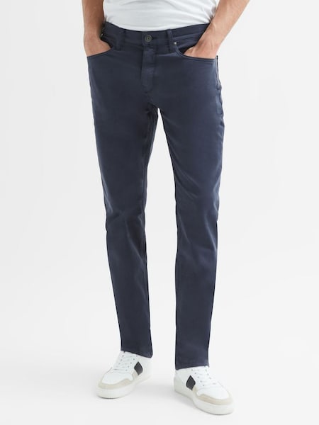 Paige Slim Fit Straight Leg Jeans in Rich Navy (D24278) | £128