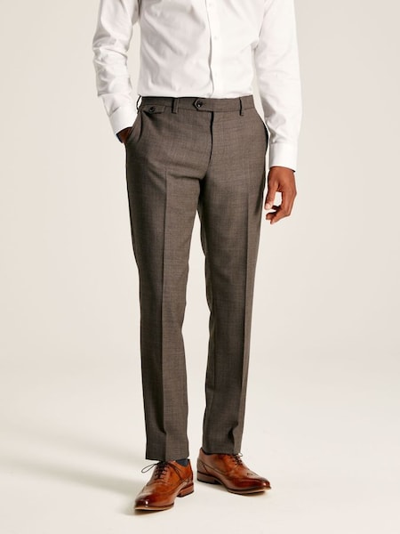 Neutral Textured Suit Trousers (D24740) | £100
