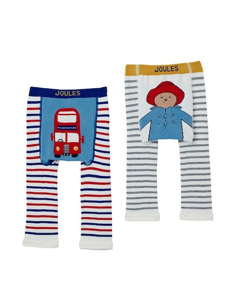 Joules White Lively Paddington Character Leggings 2 Pack (D24862) | £8