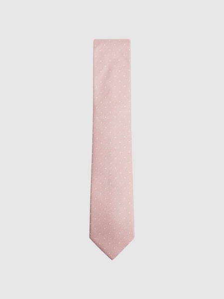 Polka Dot Tie in Soft Pink (D39985) | £48