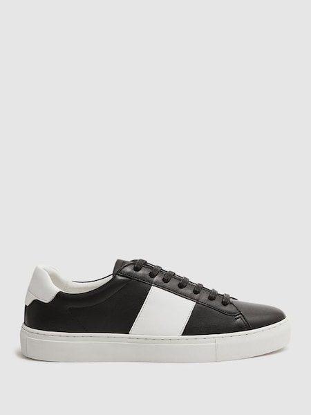 Leather Trainers in Black (D43718) | £75