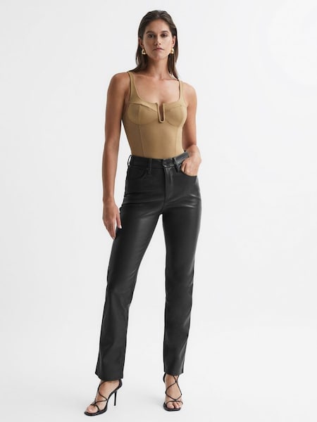 Good American Better Than Leather Pants in Black (D51014) | £88