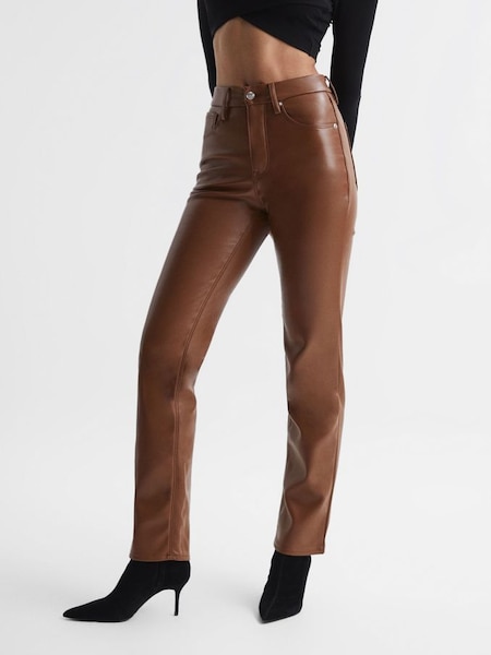 Good American Better Than Leather Pants in Caramel (D51015) | £98