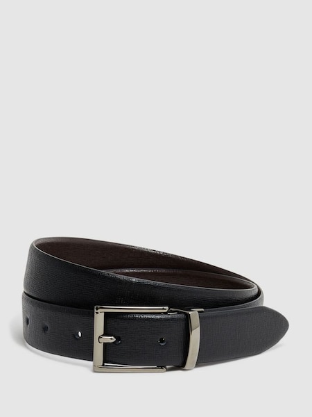 Reversible Leather Belt in Black/Dark Brown (D51053) | £68