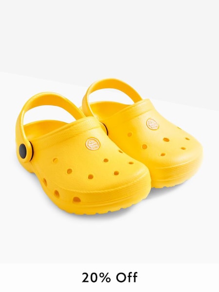 Yellow Summer Clogs (D55356) | £16