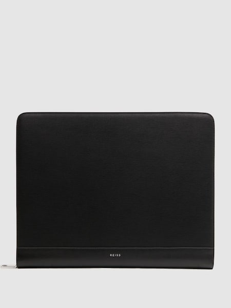 Saffiano Leather Folio in Black (D55829) | £70