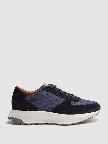 Unseen Trinity Tech Trainers in Blue/Navy (D57978) | £145