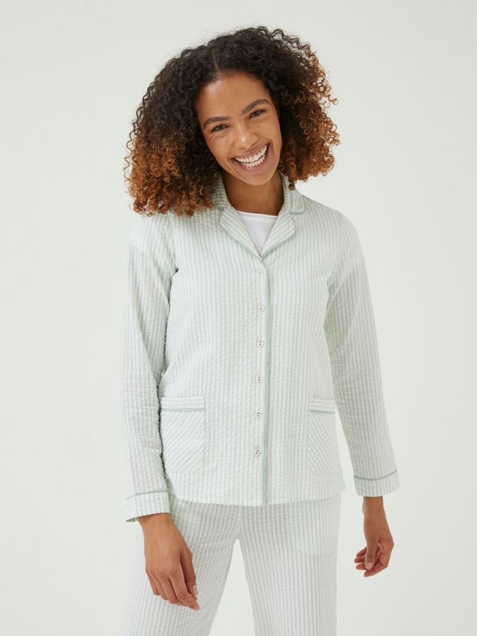 Buy Women s Pyjamas Long Set Strappy Online Fatface UK