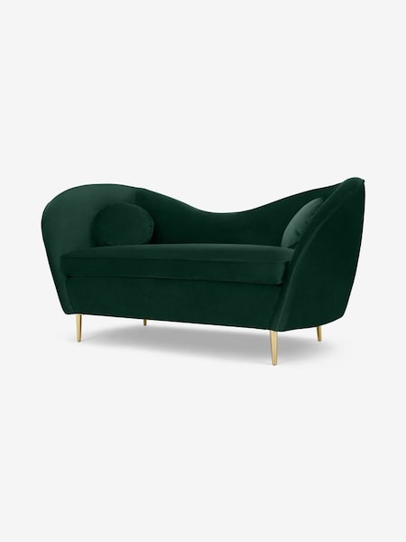 Kooper 2 Seater Sofa in Modern Velvet Bottle Green (D60713) | £875