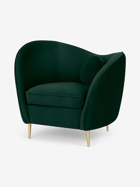 Kooper Accent Armchair in Modern Velvet Bottle Green (D61119) | £625