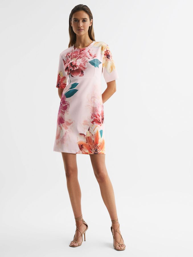 Reiss pink dress sale 2025