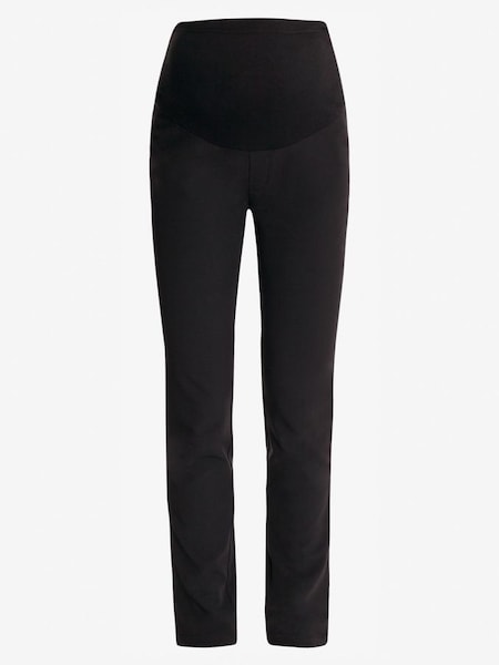 Tailored Straight Leg Maternity Trousers in Black (D66870) | £39.50