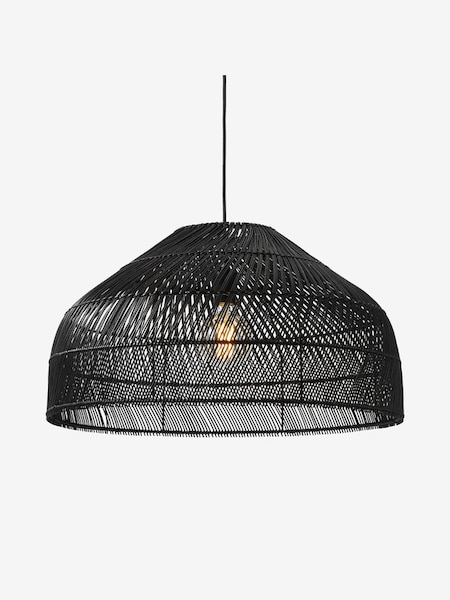 Java Extra Large Lamp Shade in Black Rattan (D78416) | £139