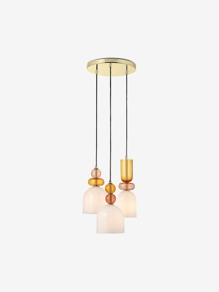 Whitney Cluster Pendant Lamp in Pink Multi (D78429) | £199