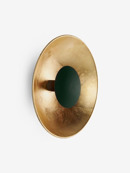 Chicago Wall Lamp in Green/Brass (D78433) | £89