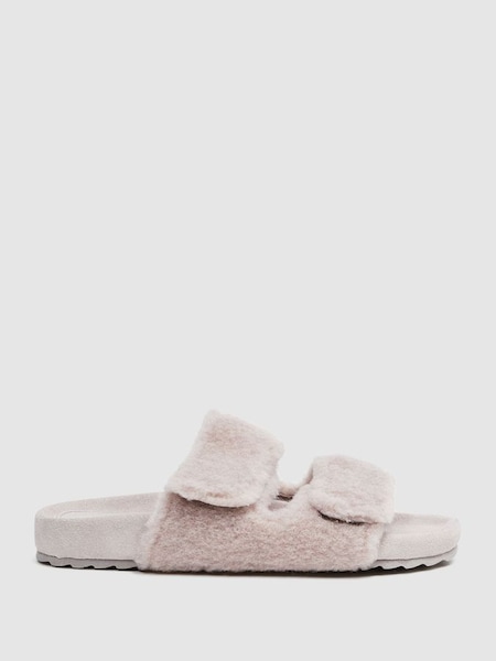 Wool Sliders in Taupe (D81089) | £45