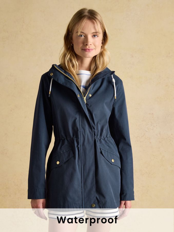 Women s Navy Raincoats Blue Raincoats Joules
