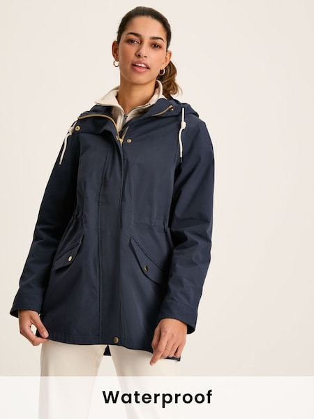 Portwell Navy Blue Waterproof Raincoat With Hood (D82418) | £89.95