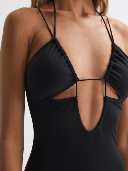 Calvin Klein Underwear Strappy Swimsuit in Black (D85780) | £60