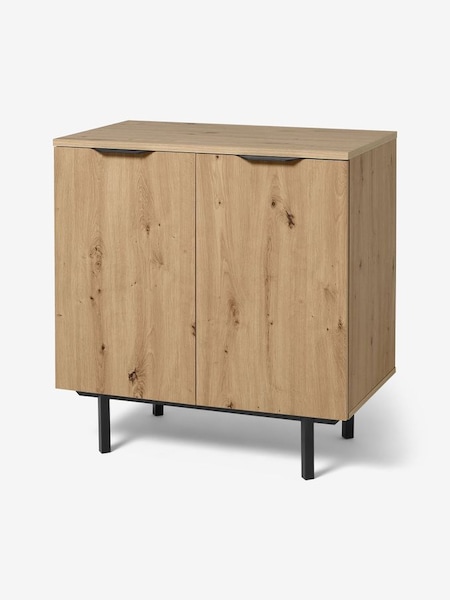 Damien Compact Small Sideboard in Distressed Oak Effect (D87308) | £349