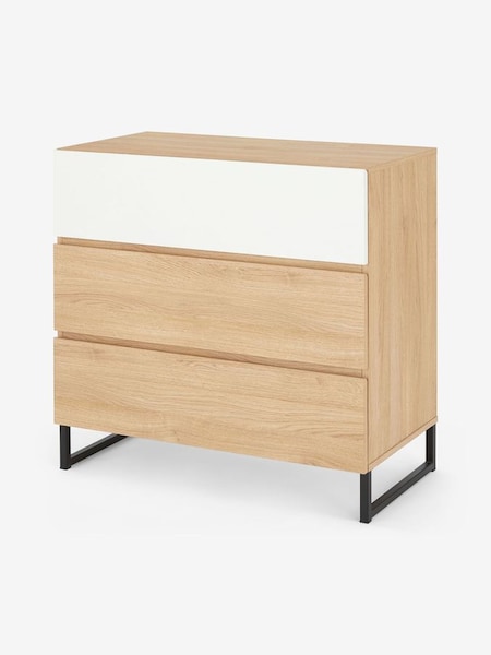 Hopkins Chest of Drawers in Oak Effect and White (D87323) | £269
