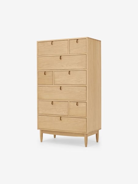 Penn Tall Chest of Drawers in Oak (D87808) | £849