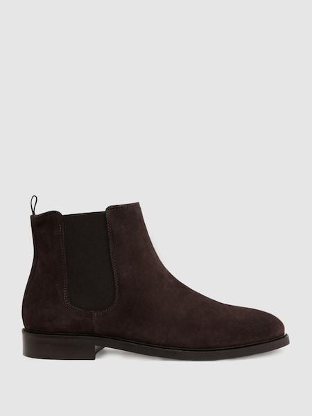 Leather Chelsea Boots in Chocolate (D97800) | £118