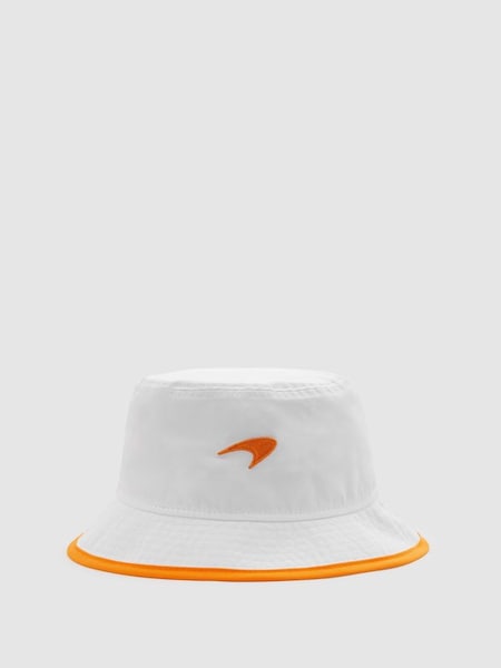 McLaren F1 Embroidered Bucket Hat in White (E04240) | £42