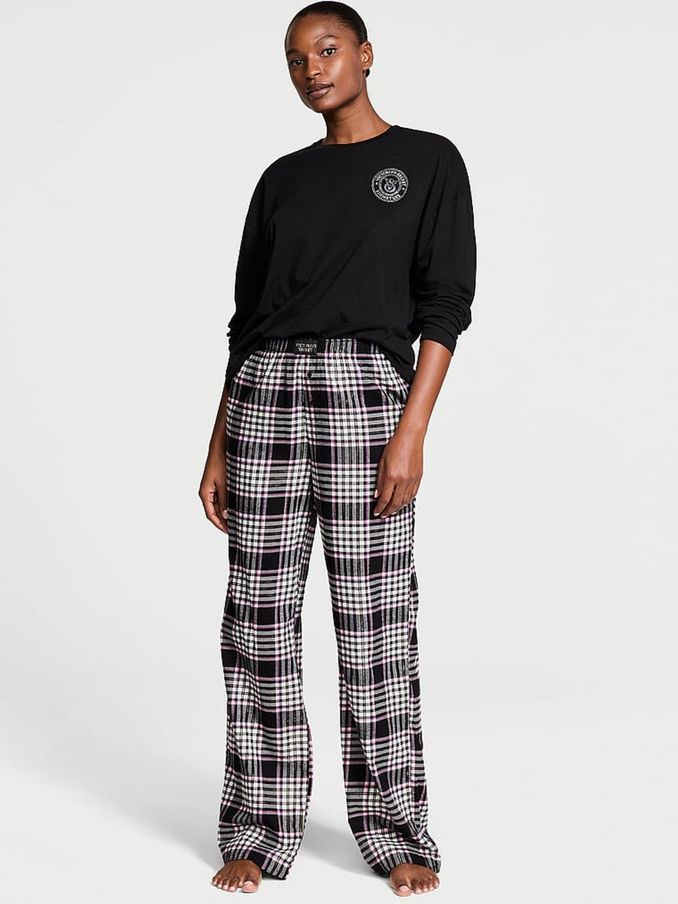 Buy Pyjamas Check Tartan Nightwear Online Victoria s Secret UK