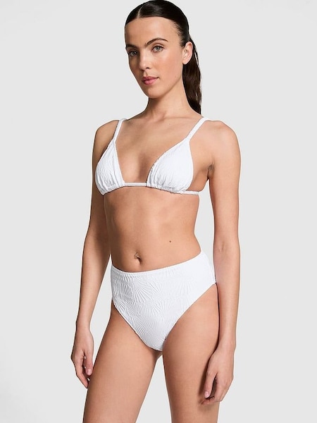 Optic White High Waisted Swim Bikini Bottom (E22907) | £26