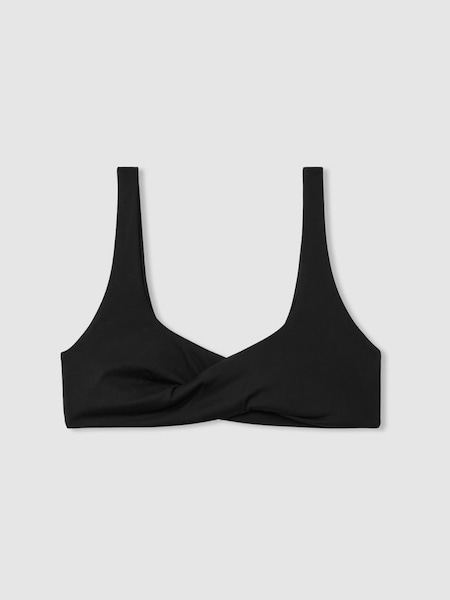 Bralette Black Underwear Twist Detail Bikini Top (E26058) | £60