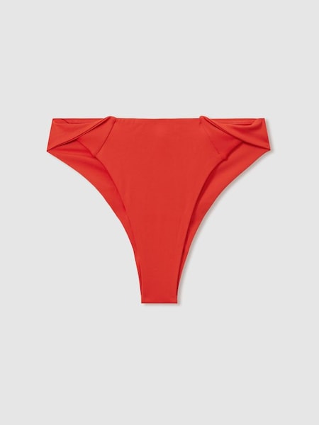 Delta Brazilian Red Underwear Twist Detail Bikini Bottoms (E26061) | £50