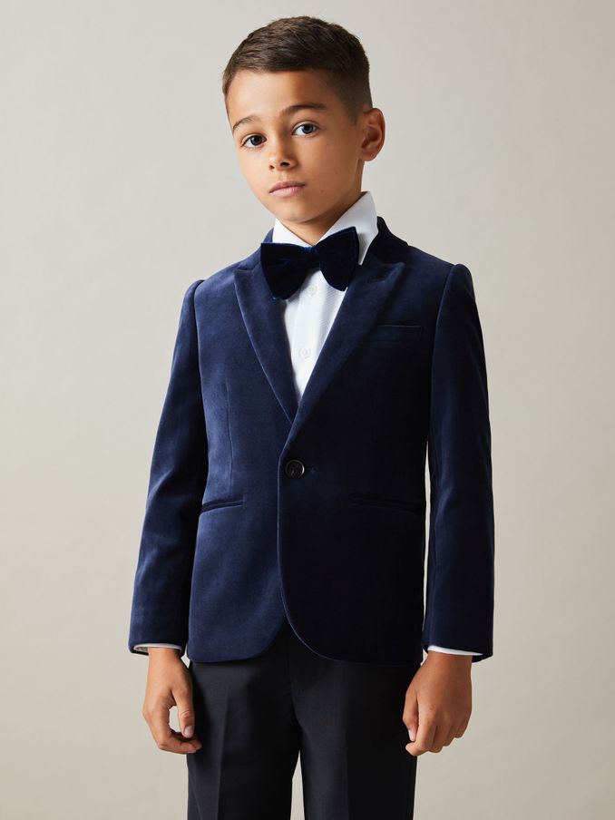 Buy Boys VELVET BLAZER Coatsandjackets Online Reiss UK