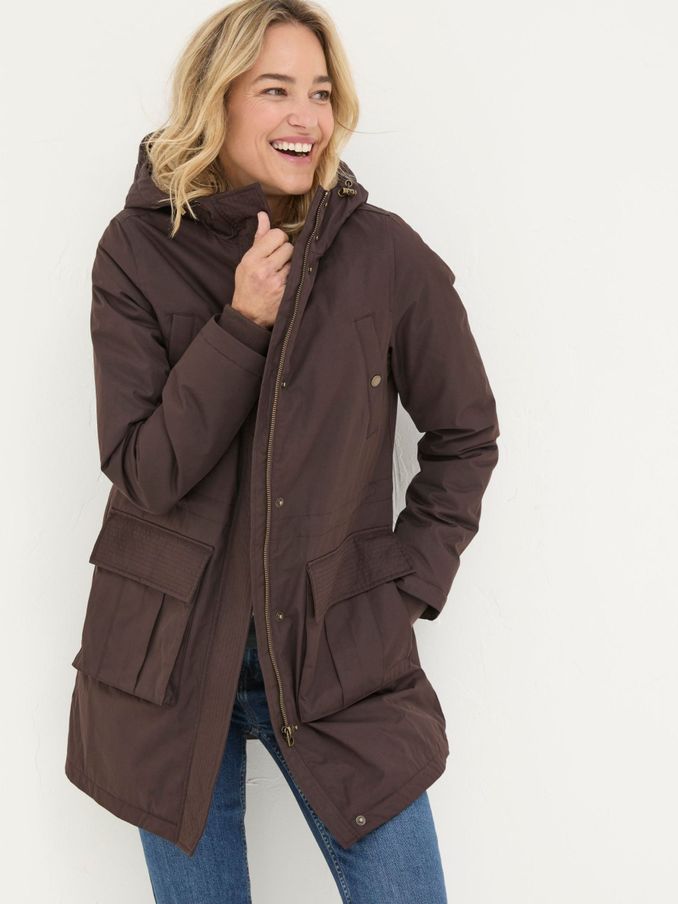 Fatface khaki penny parka on sale
