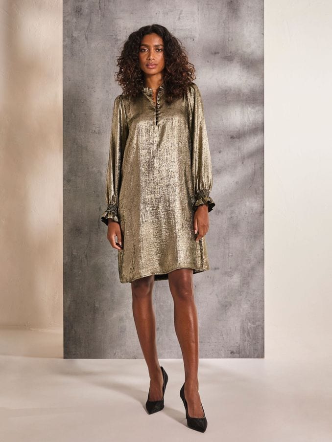 Metallic dresses uk clearance