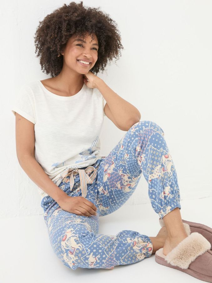 Buy Women s Pyjamas Pyjama Tops Graphic Online Fatface UK
