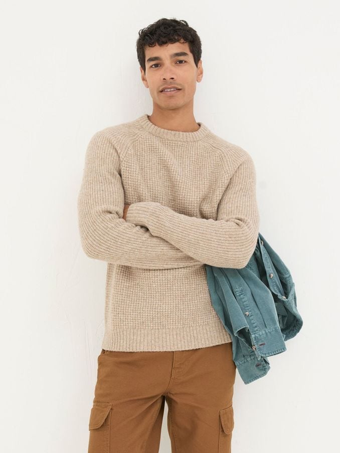Men s Natural Knitwear FatFace UK