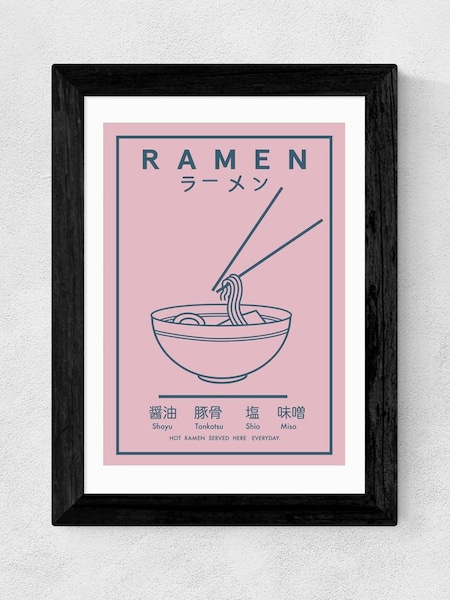 East End Prints Black Ramen Food Poster by Violet Studio (E55615) | £45 - £120