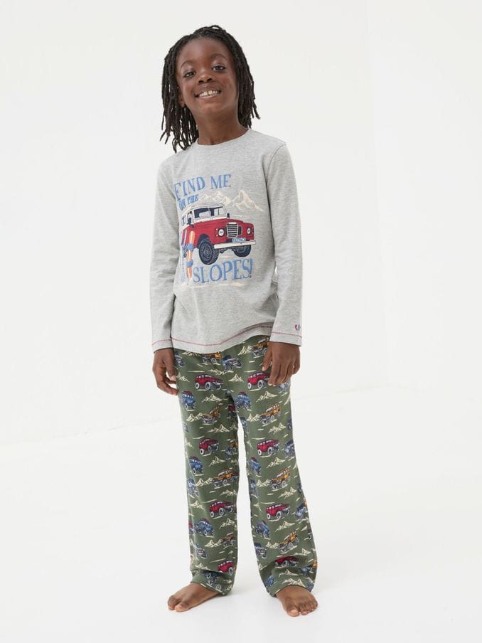 Buy Boys Pyjamas Grey Online Fatface UK